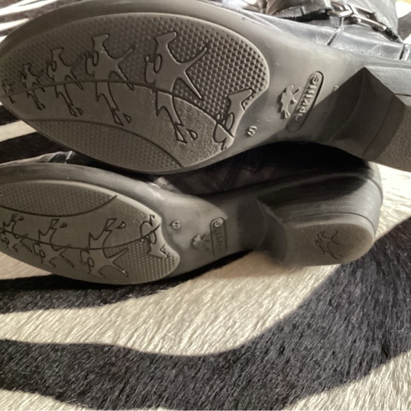 Dorking Black Leather Mid Calf Boot Sz 40 - Picture 5 of 6